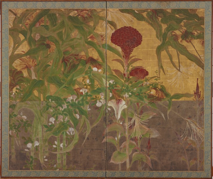 Coxcombs, maize and morning glories - Google Art Project