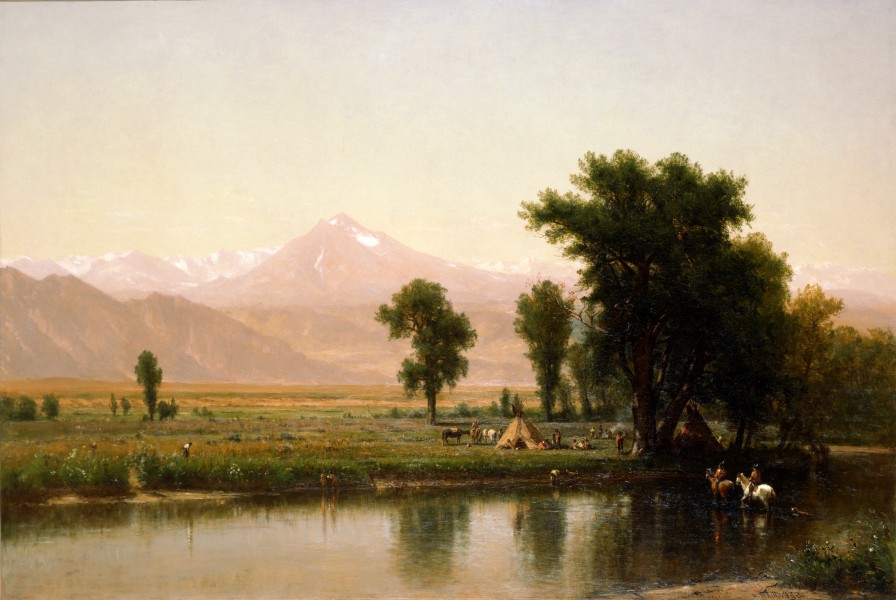 Crossing the River Platte by Worthington Whittredge, 1871