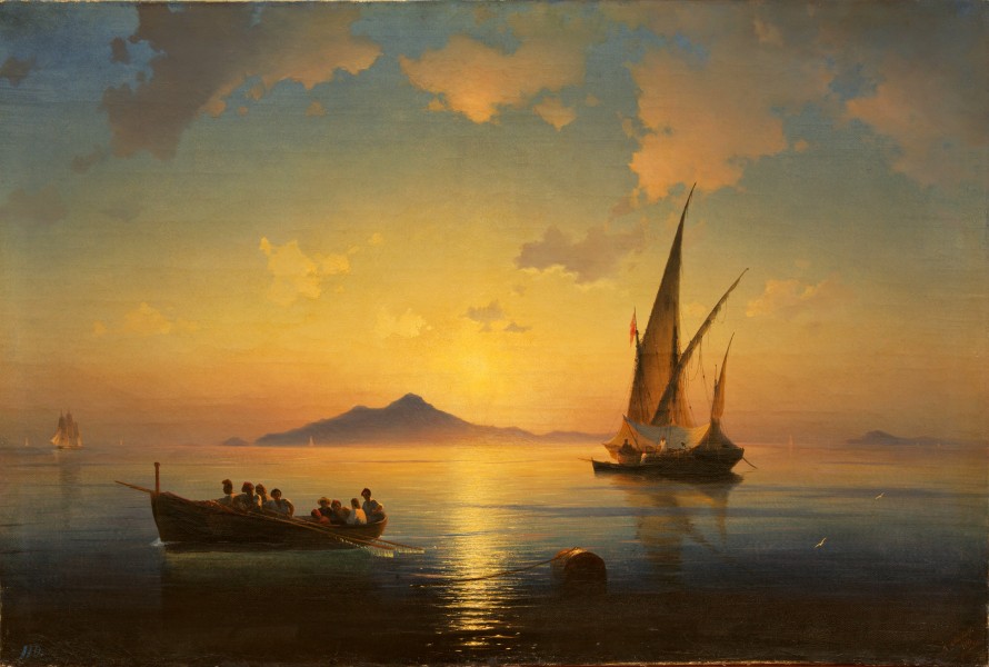 Иван К. Айвазовский - Неаполитанский залив (1841)