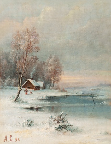 Алексей К. Саврасов - Побережье в зимний период (1891)