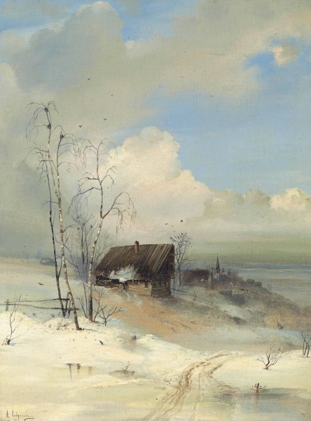 Alexei Savrasov Spring arrival Алексей К. Саврасов - Приход весны (1880-е годы)
