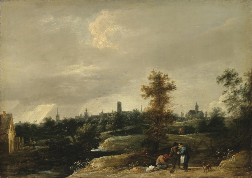 David Teniers (II) - View of the Environs of Brussels (1650s)