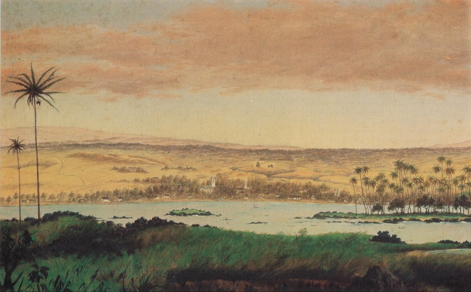 Edward Bailey - 'View of Hilo Bay', oil on canvas, c. 1875