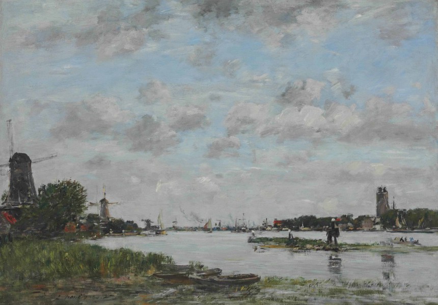 Eugène Boudin - Dordrecht, la meuse
