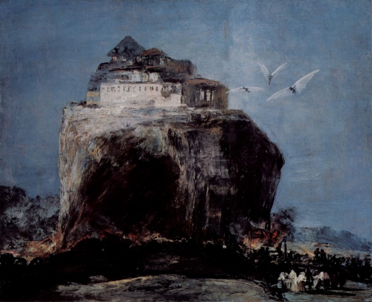 Eugenio Lucas Velázquez - A City on a Rock