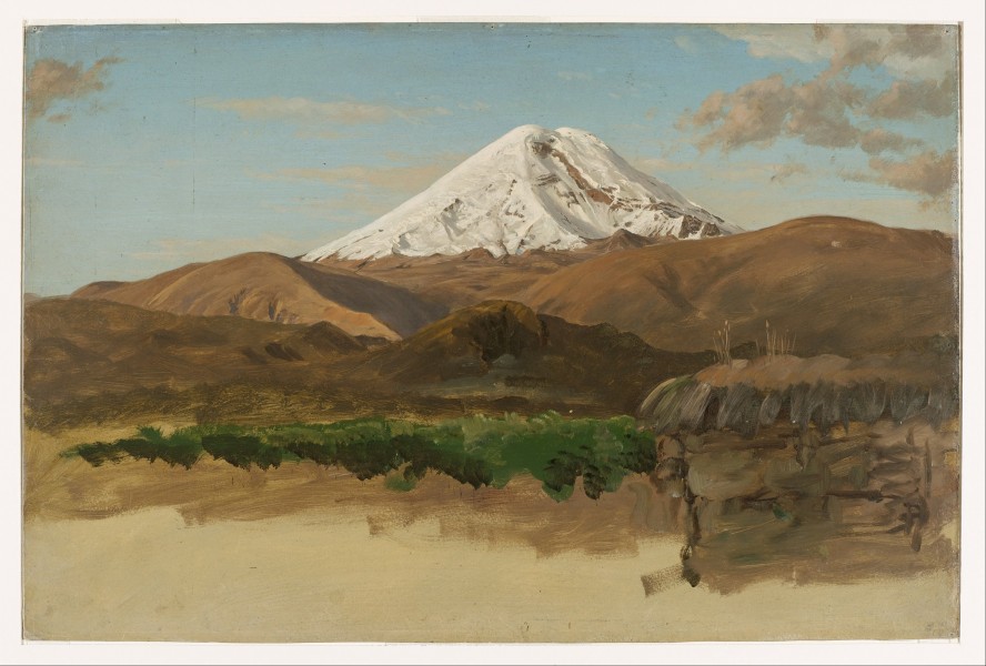 Frederic Edwin Church - Study of Mount Chimborazo, Ecuador - Google Art Project