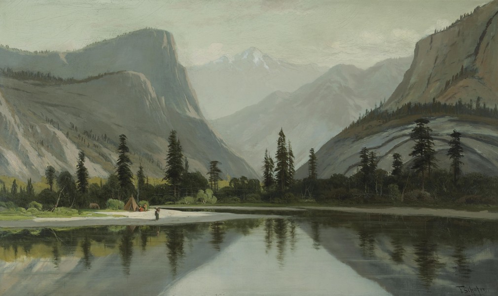 Frederick Ferdinand Schafer - Morning on Mirror Lake, Yosemite Valley
