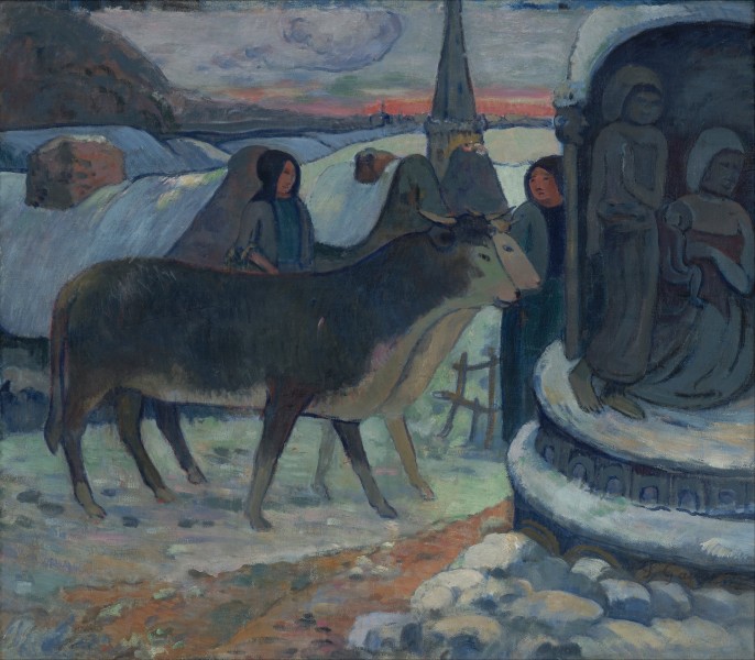 Gauguin, Paul - Christmas Night (The Blessing of the Oxen) - Google Art Project