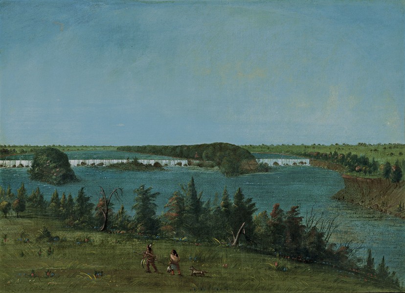 George Catlin- The Falls of Saint Anthony