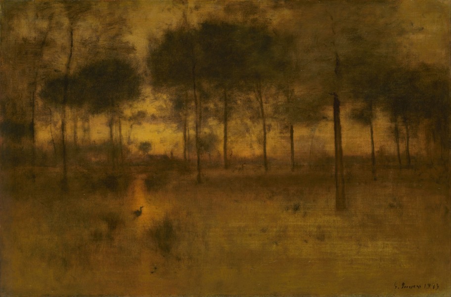 George Inness - The Home of the Heron - Google Art Project