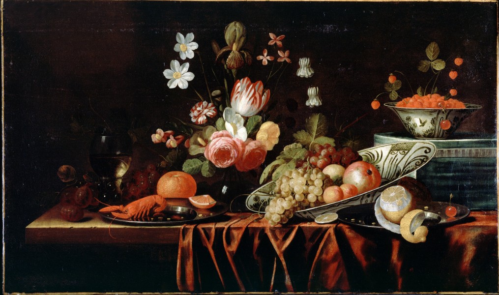 Gillemans, Jan Pauwel the elder - Still-life with Fruit, Flowers and Crayfish - Google Art Project