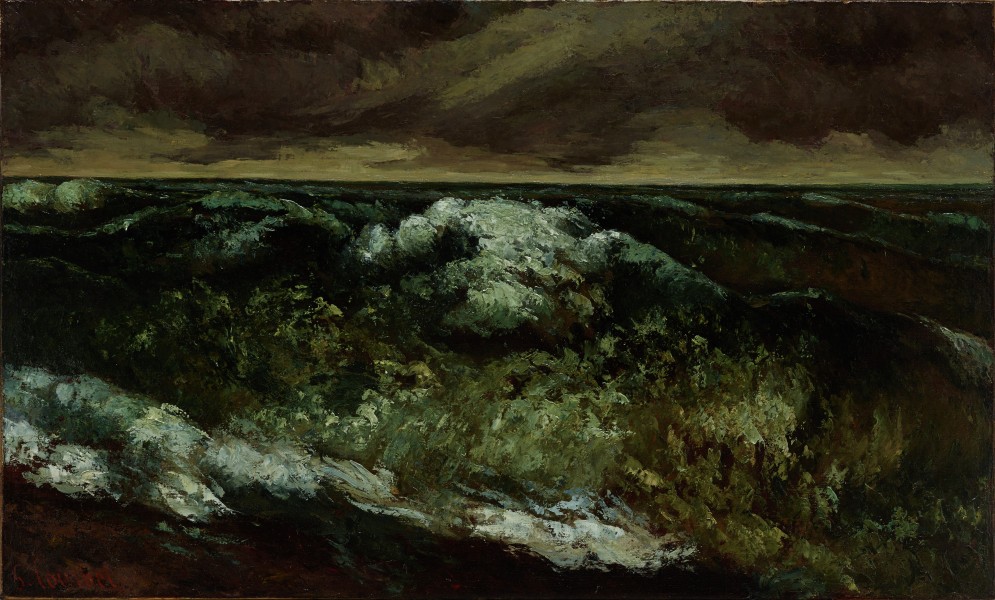 Gustave Courbet - La vague (1869-70)