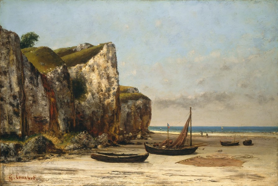Gustave Courbet - Plage de Normandie (National Gallery of Art)