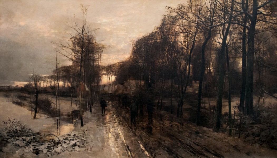 Gustave De Duyts - Landscape in the Snow