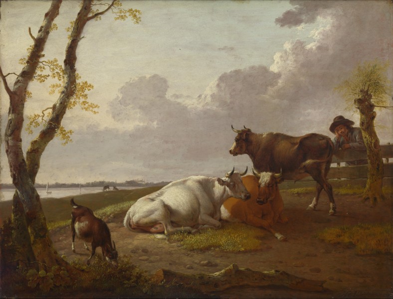 Hendrik Willem Schweickhardt - Landschap met Koeien (1794)