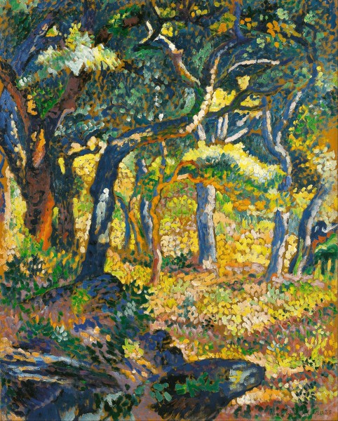 Henri Edmond Cross - Une clairière en Provence (Étude) - Google Art Project