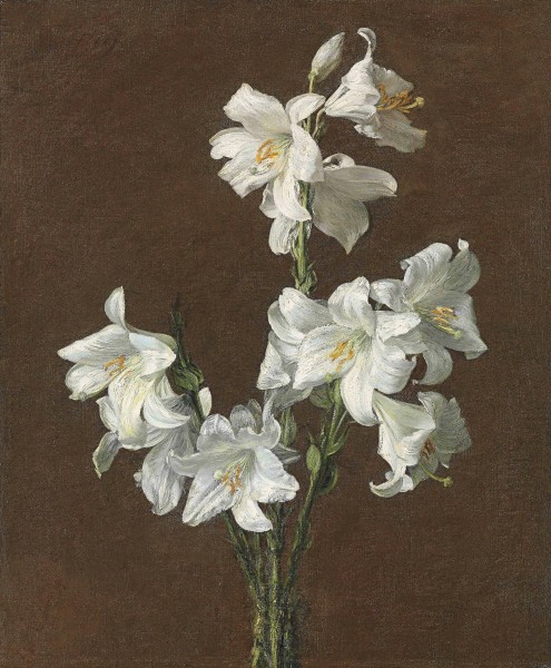 Henri Fantin-Latour - Lis blancs, 1883