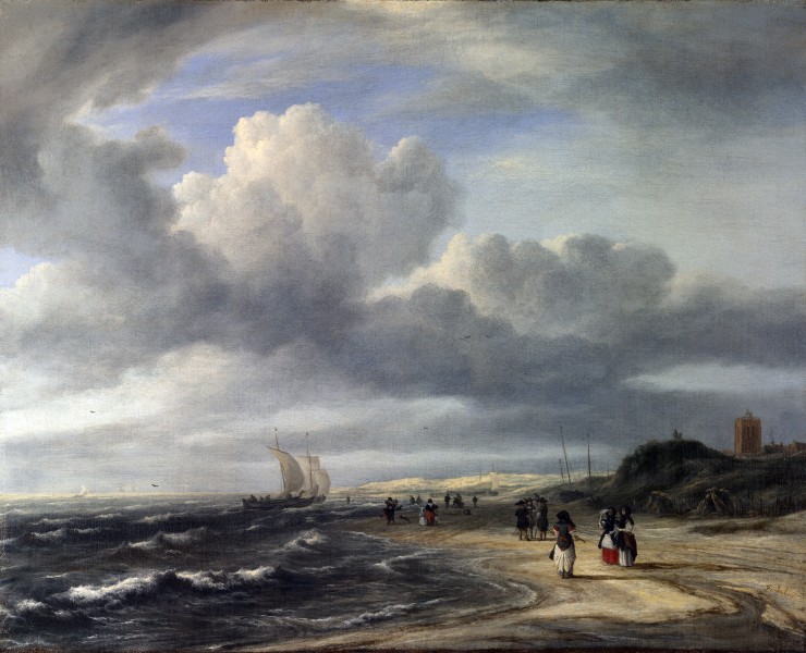 Jacob Isaacksz. van Ruisdael - The Shore at Egmond-an-Zee - WGA20500