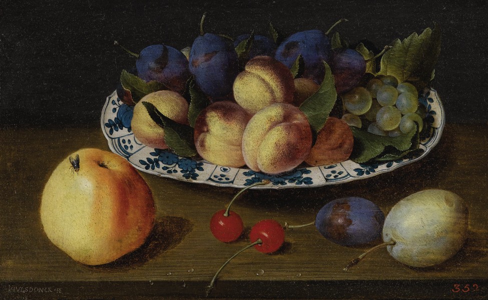 Jacob van Hulsdonck - Stilleven van fruit
