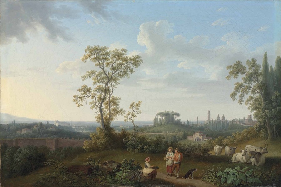 Jakob Philipp Hackert - Blick auf Rom (1784)