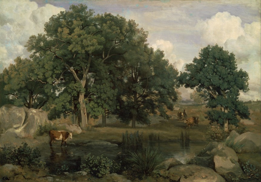 Jean-Baptiste-Camille Corot - Forest of Fontainebleau - Google Art Project