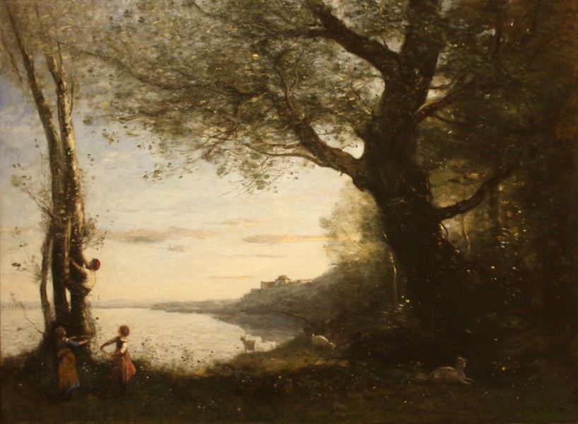 Jean-Baptiste-Camille Corot - The Little Bird Nesters (1873-1874)