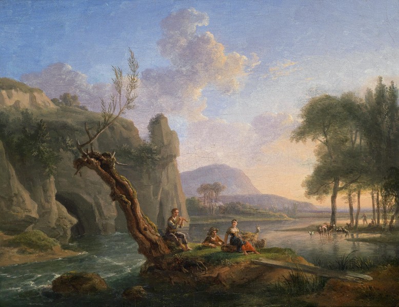 Jean François Duval - Idylle pastorale sur le fleuve (1829)