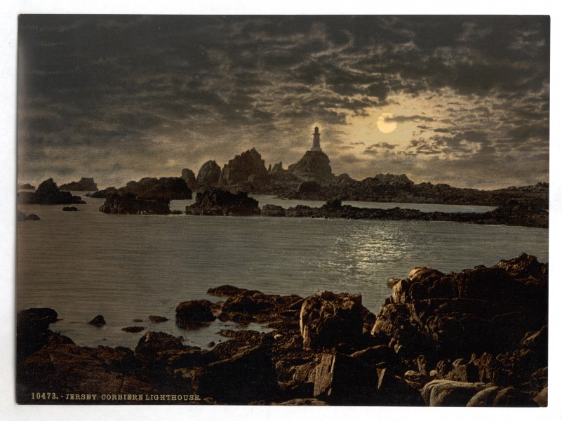 Jersey, Corbiere Lighthouse by moonlight, Channel Islands-LCCN2002696513