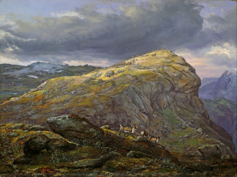 Johan Christian Dahl - Stugunøset at Filefjell - Google Art Project