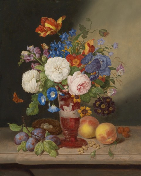 Johann Georg Seitz Blumenstrauß in einer Vase