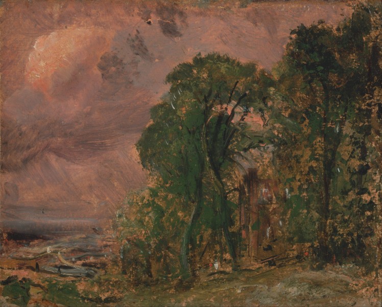 John Constable - A View at Hampstead with Stormy Weather - Google Art Project