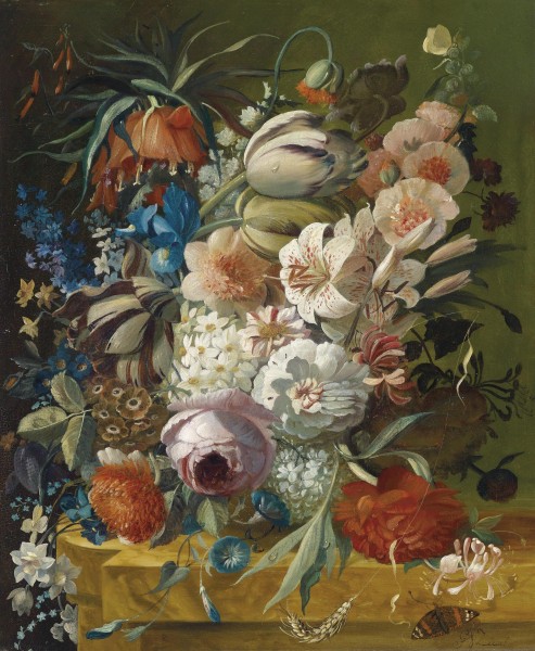 Joris-Frederik Ziesel - Stilleven met bloemen