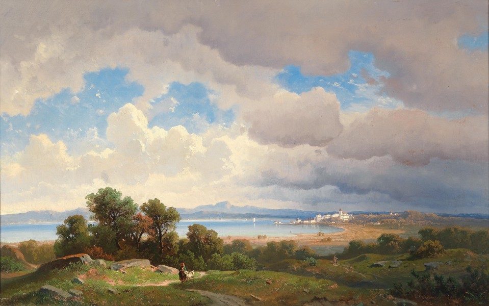 Josef Mayburger - Ansicht des Ammersees (1862)
