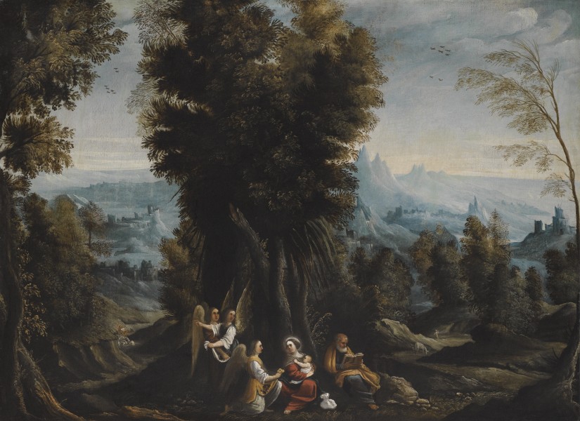 Landscape with the Rest on the Flight into Egypt attributed to Mastelletta