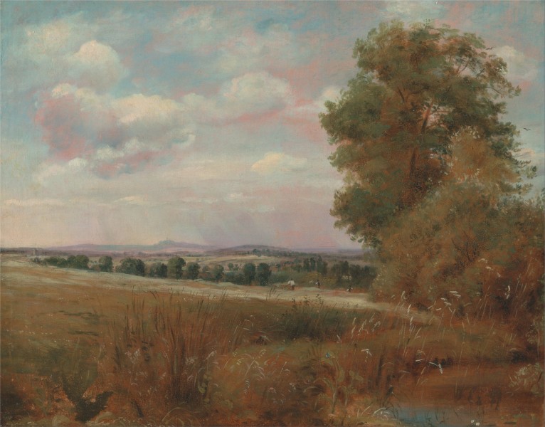 Lionel Constable - Landscape at Hampstead, with Harrow in the Distance - Google Art Project