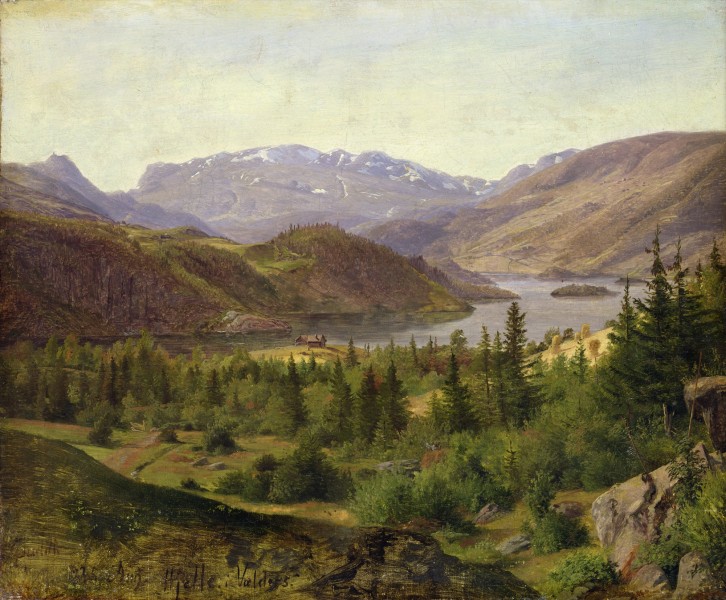 Louis Gurlitt - Hjelle in Valders, Tile Fjord