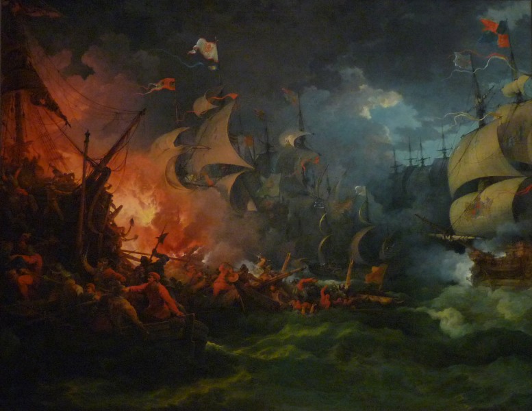 Loutherbourg-La Défaite de l'Invincible Armada (2)