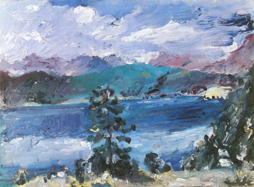 Lovis Corinth Walchensee mit Lärche 1921
