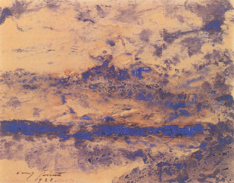 Lovis Corinth Wolken überm Meer 1923