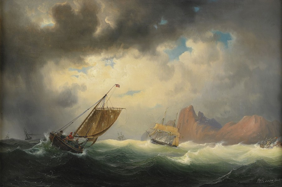 Marcus Larson - Skepp på stormigt hav