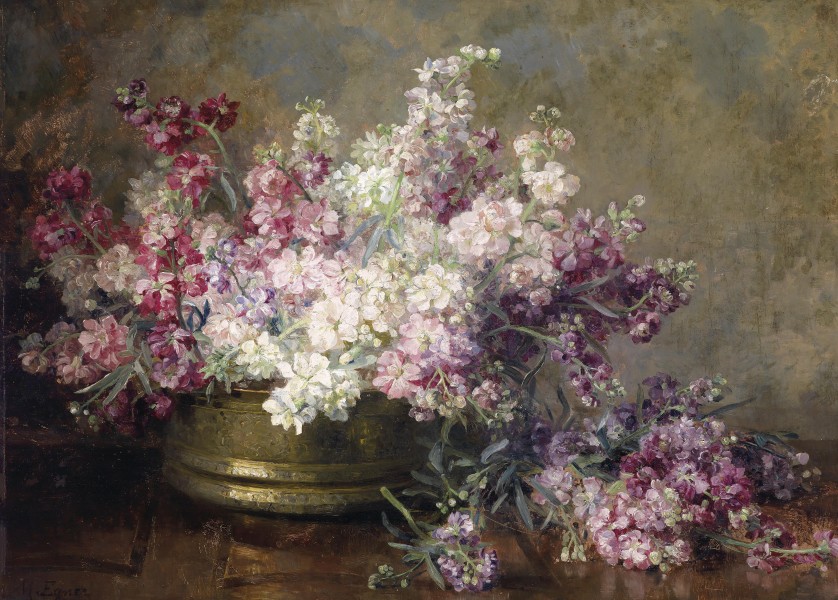 Marie Egner Schale mit Blumen