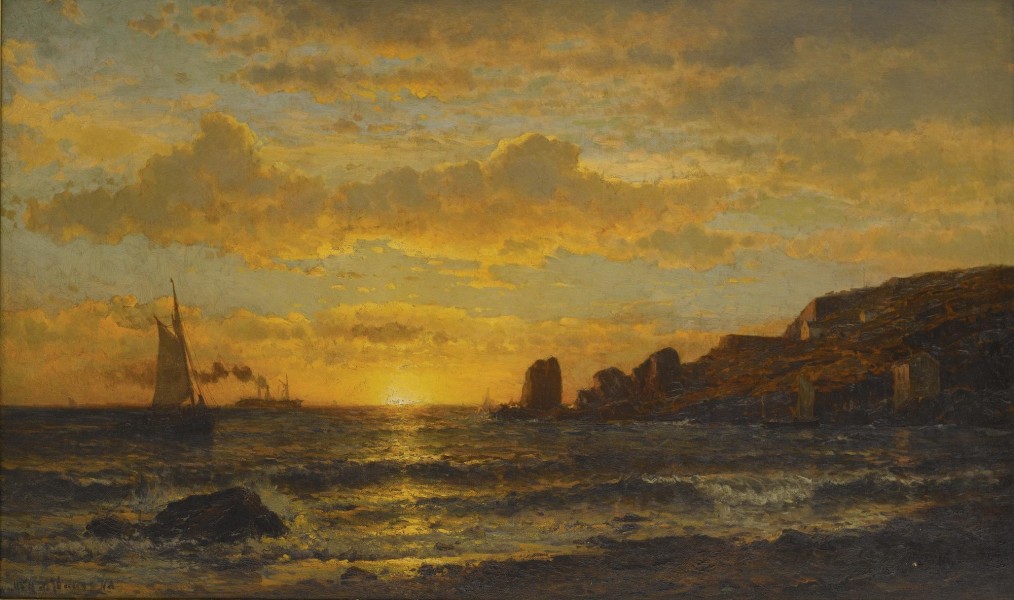 Mauritz de Haas - Sunset along the coast