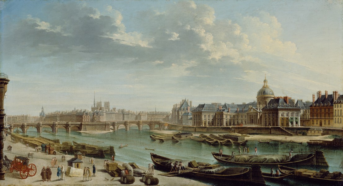 Nicolas-Jean-Baptiste Raguenet, A View of Paris with the Île de la Cité - Getty Museum