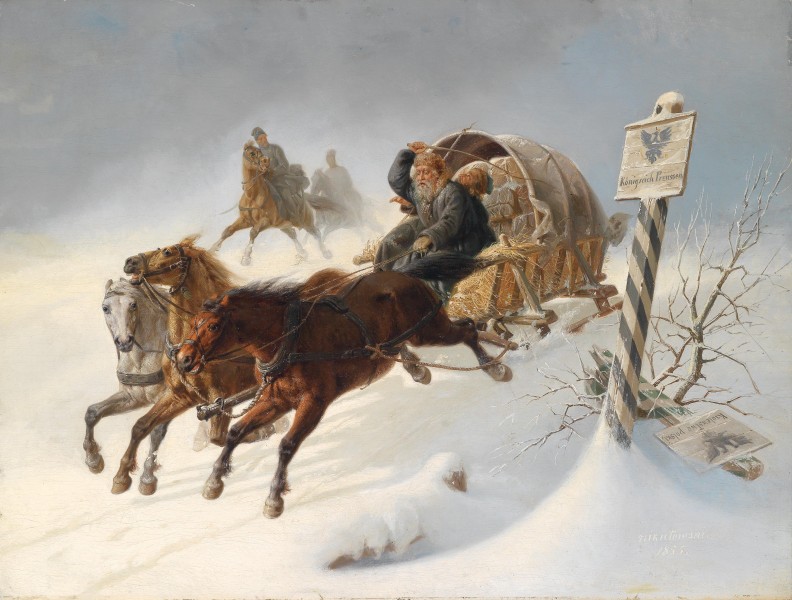 Nikutowski, Wilde Fahrt - Wild trip, 1855