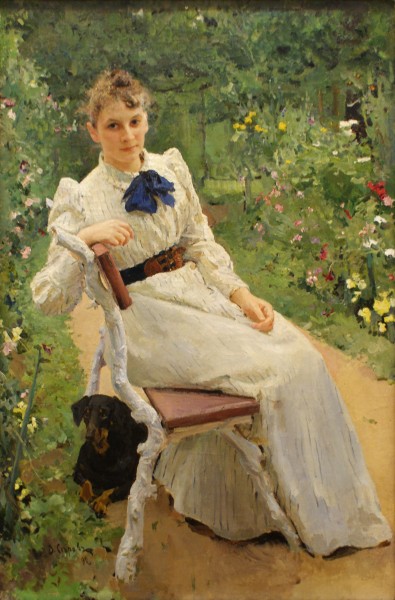 Olga Fedorovna Tamara by V.Serov (1892)