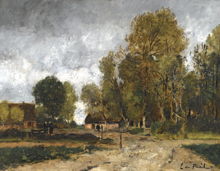 Paál László - Landscape with Cottage