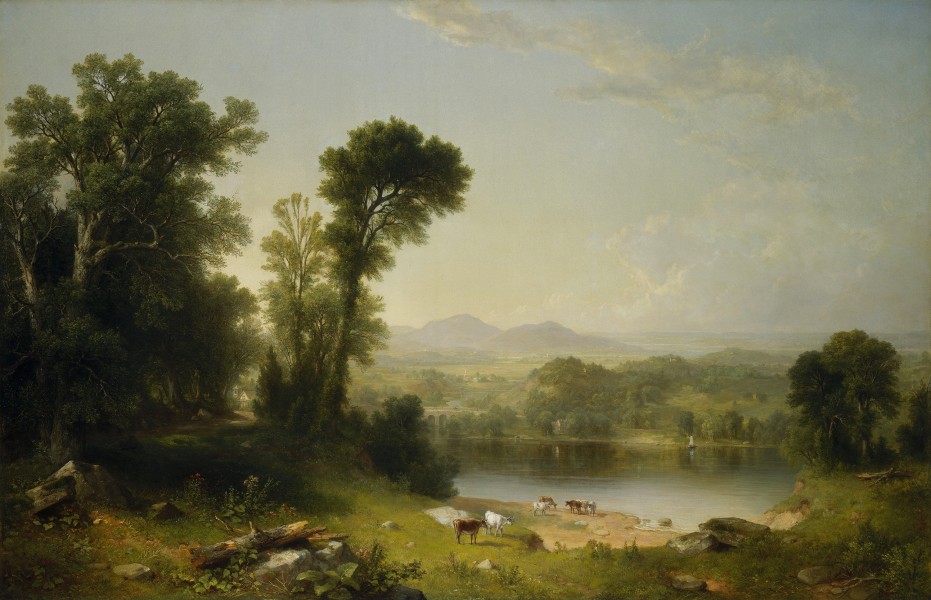 Pastoral Landscape-1861-Asher Brown Durand