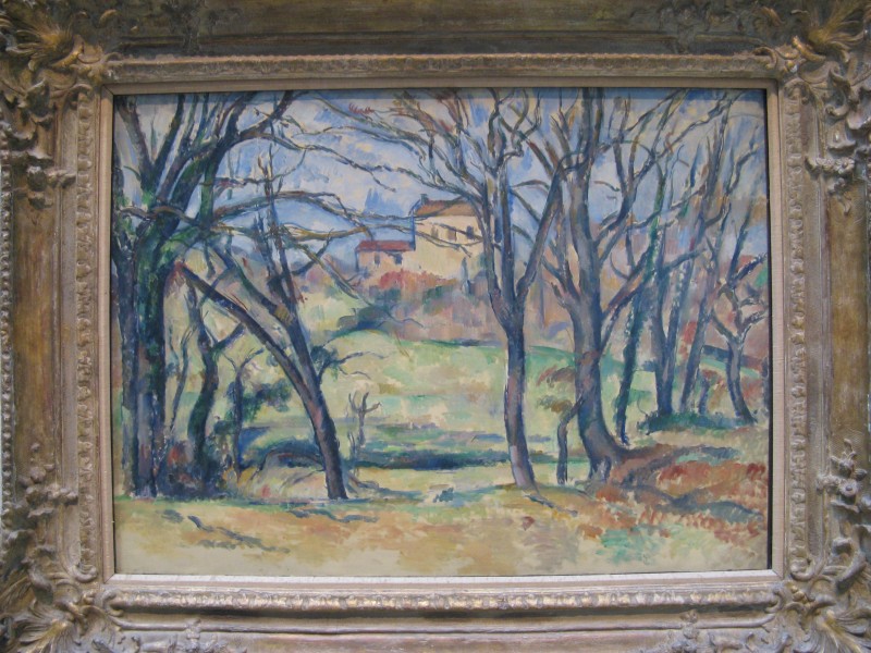 Paul Cézanne-House Behind Trees Near the Jas de Bouffan-Metropolitan Museum of Art