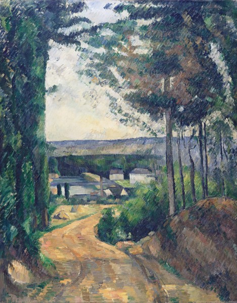 Paul Cézanne - Road leading to the lake - Google Art Project