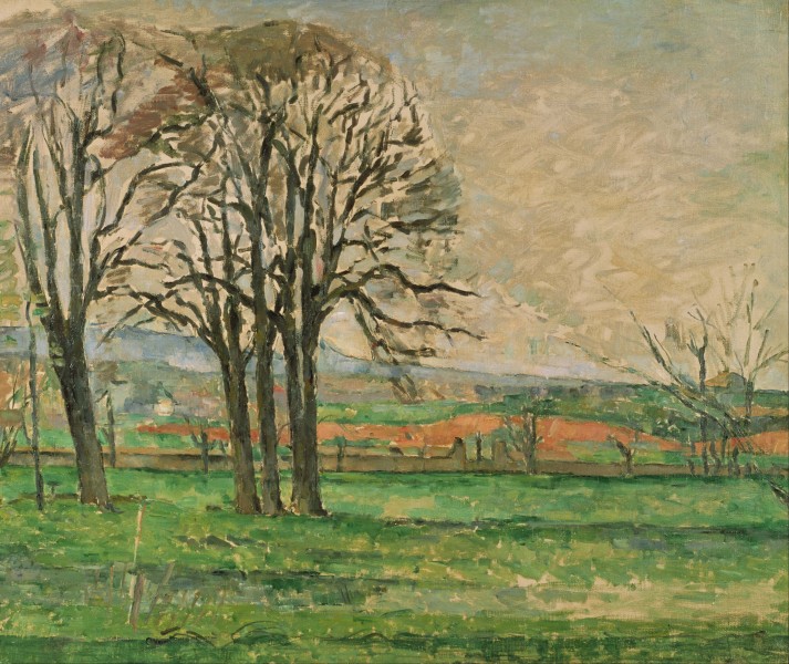 Paul Cézanne - The Bare Trees at Jas de Bouffan - Google Art Project